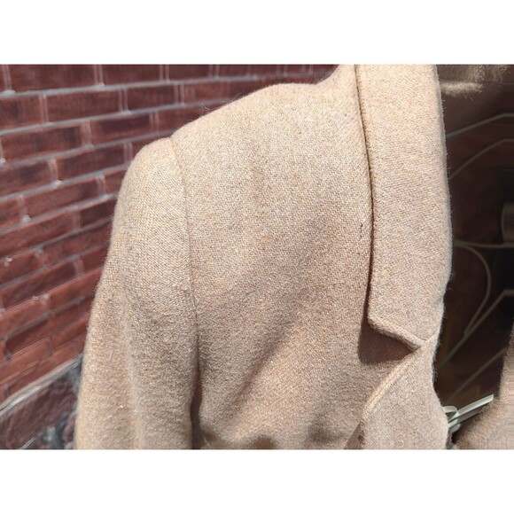 College Town Vintage 70s/ 80s Women's Wool Blend Tweed Skirt Suit Beige sz 4/5 - Picture 4 of 13